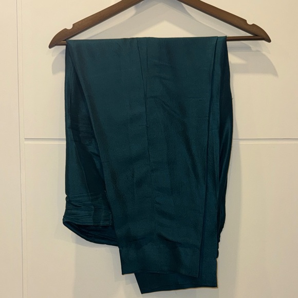 Midnight Black Embroidered Velvet Long Sleeve Maxi Dress - Picture 8 of 9